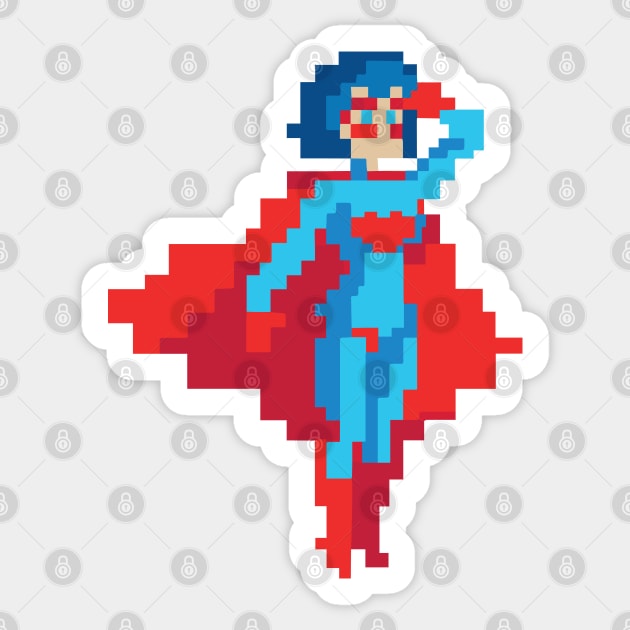 Superheroine Jenny Sticker by wamtees